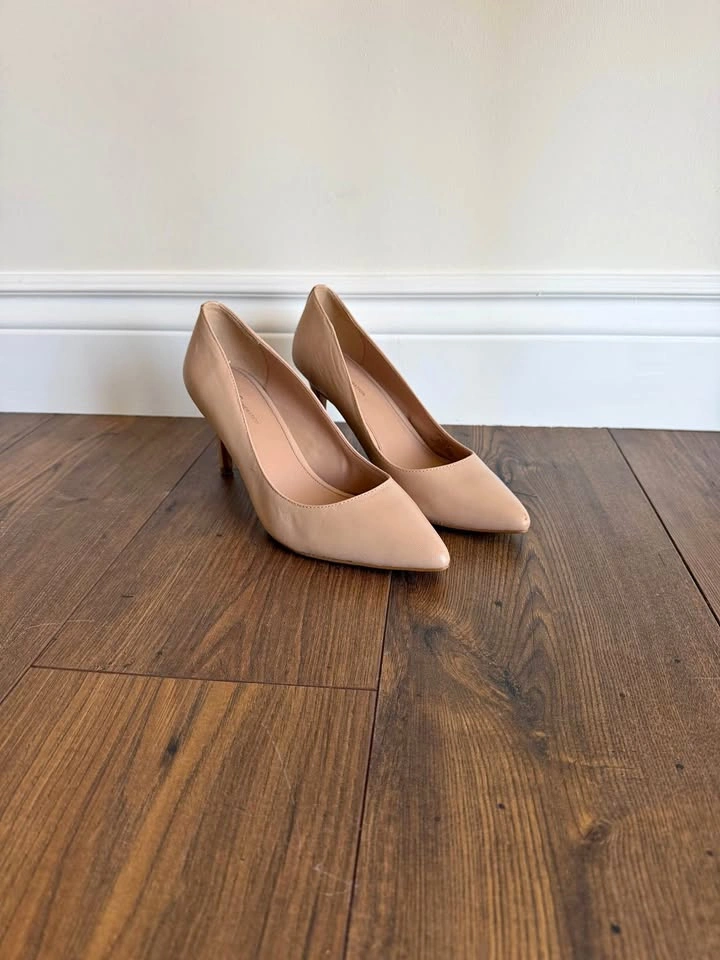 BCBGeneration Nude Pointed-Toe Pumps