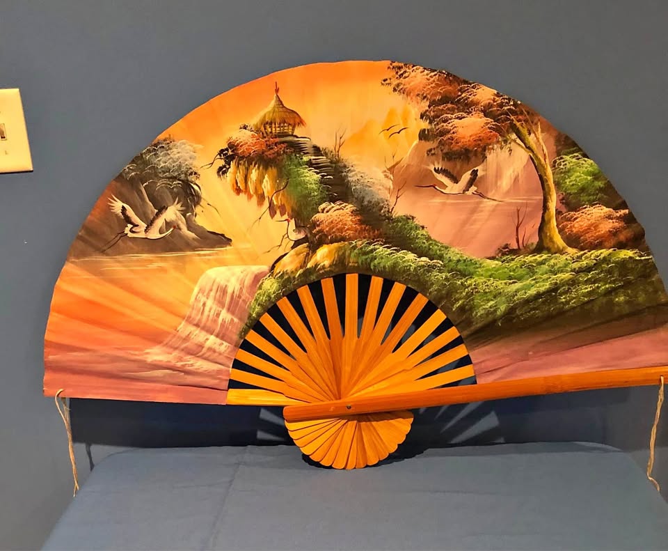 Asian Scenic Fan Wall Design