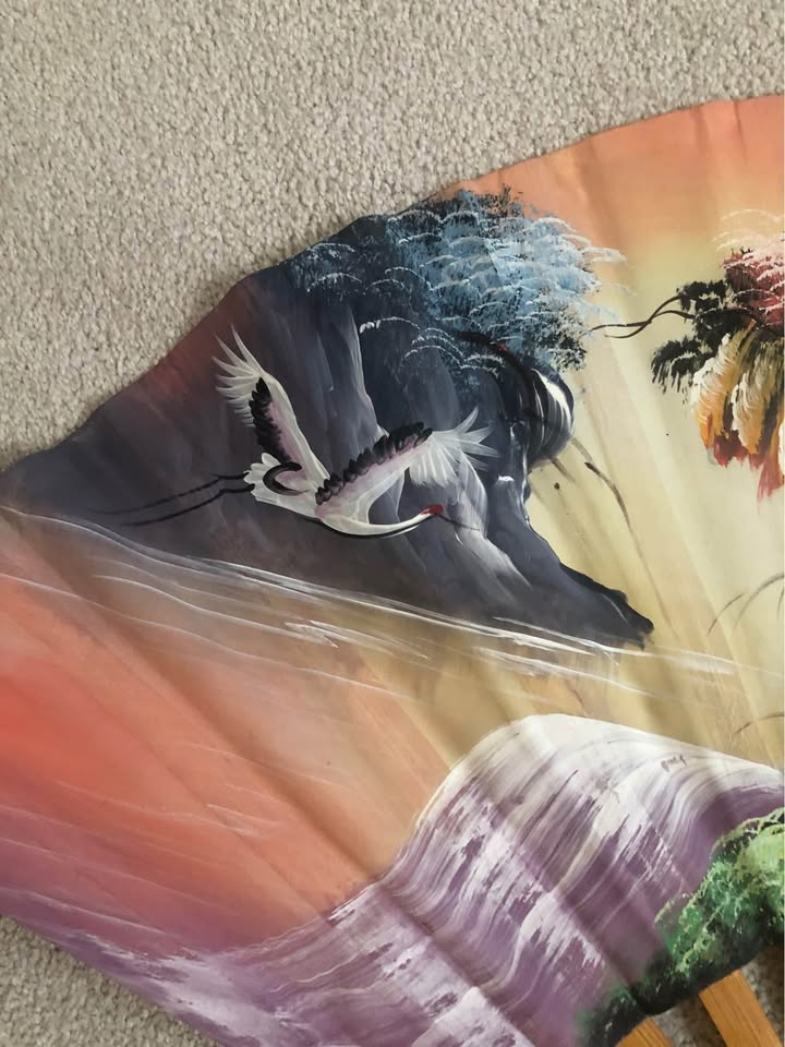 Asian Scenic Fan Wall Design - photo 4