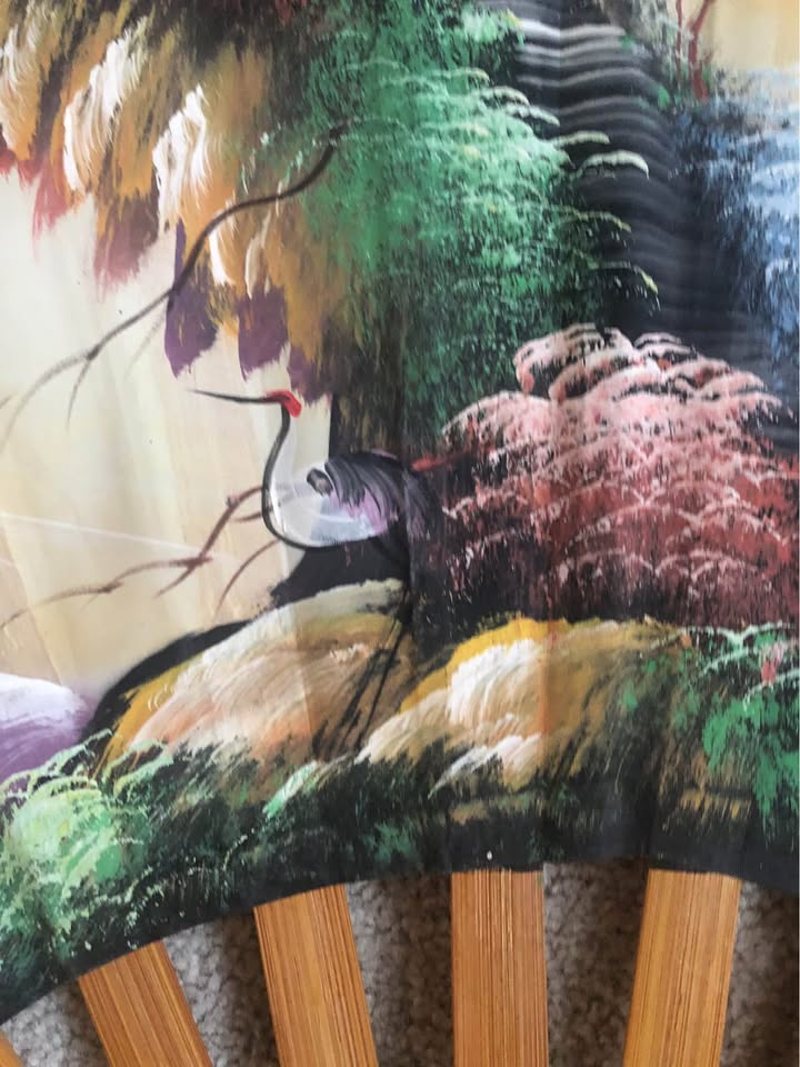 Asian Scenic Fan Wall Design - photo 5