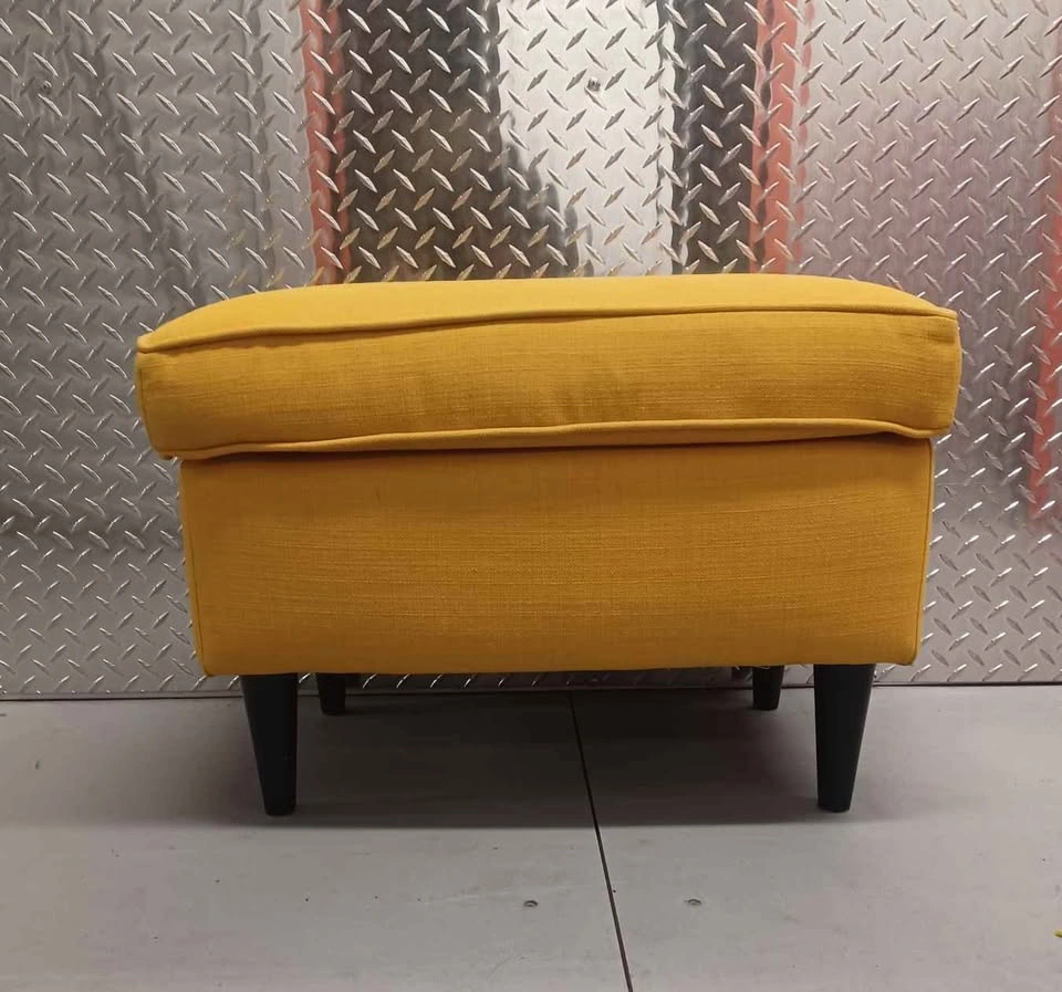 IKEA STRANDMON Yellow Ottoman Footstool - photo 2
