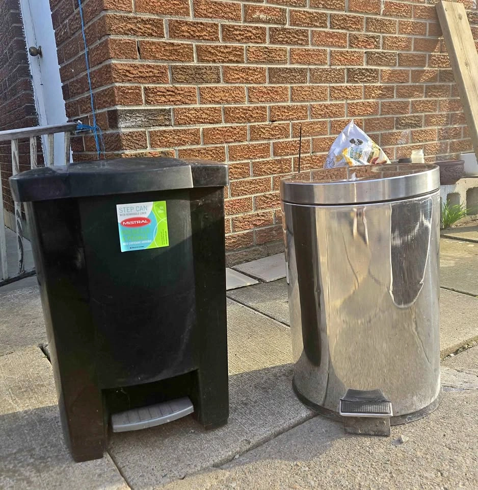 Pedal Trash Cans / Garbage Bins Set (Kitchen or Bathroom) 🌱