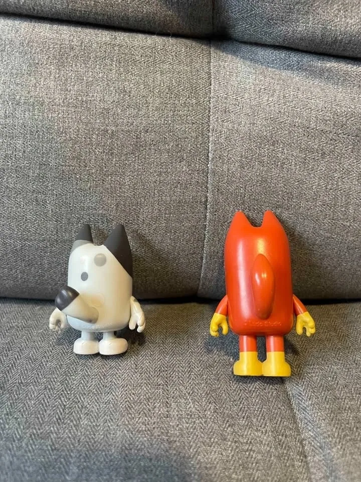 RARE BLUEY Figures Muffin Heeler & Rusty 2" + 3" Figures TV Show - photo 4