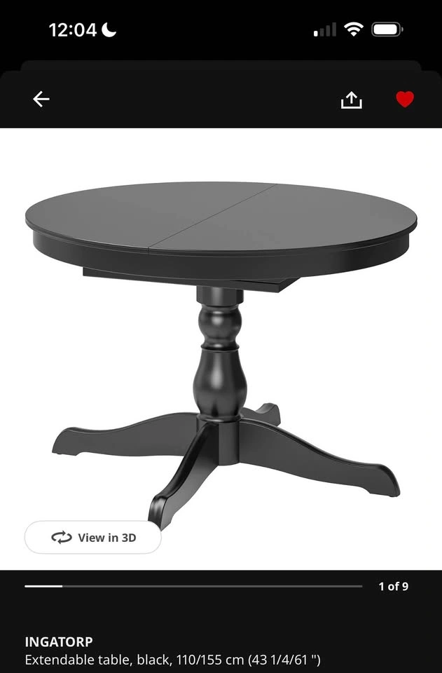 Like New Ikea INGATORP Expandable Dining Table + Assembly Help I - photo 2
