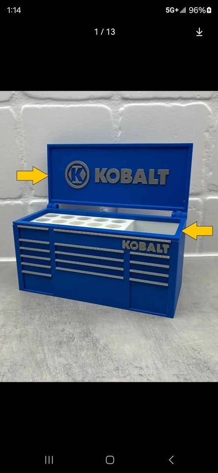 Custom made toolbox pen holders - photo 5