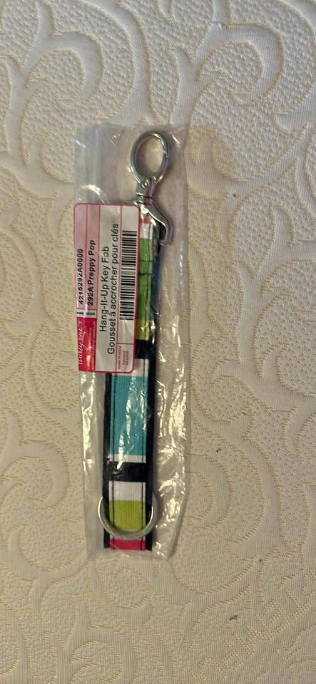 Thirty-One Hang-It-Up Key Fob Preppy Pop….OBO