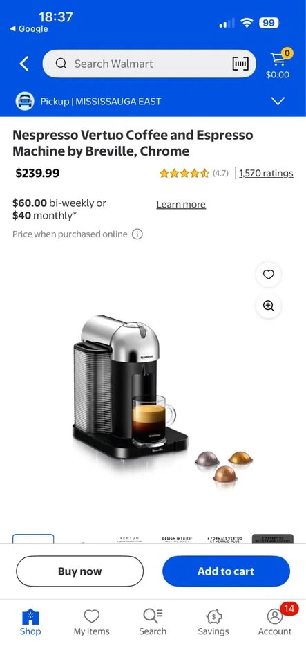 Nespresso Vertuo Coffee Maker - photo 3