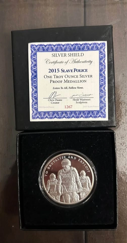 Silver Shield 1 oz Pure Silver Coin Limited Edition - photo 2