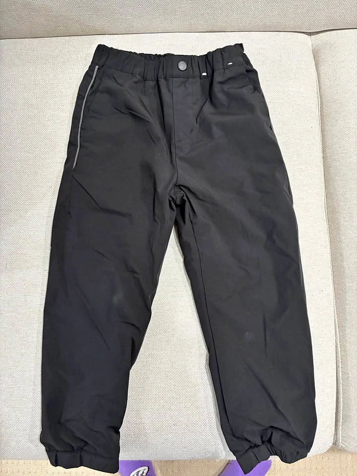 Uniqlo Kids Black Fleece Lined Pants 3-4