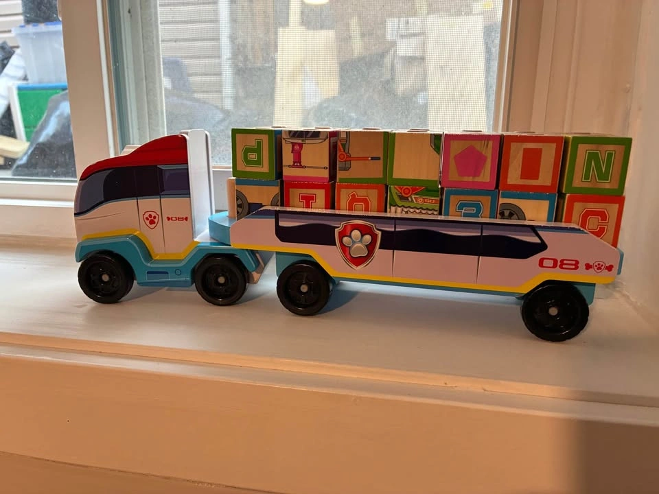Paw Patrol Marshall Wooden Truck w/ Blocks - photo 2