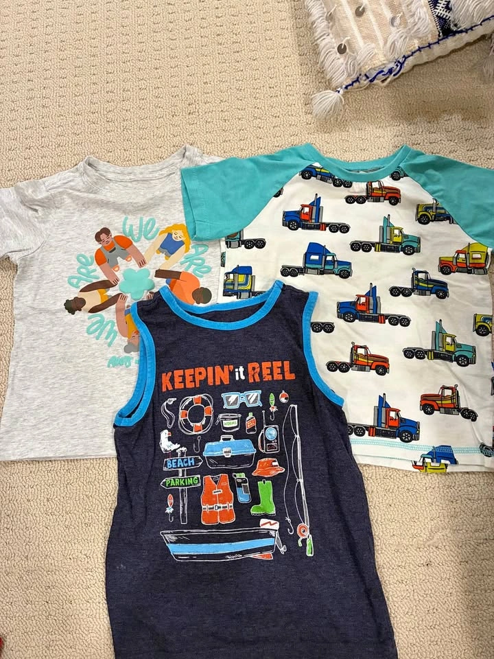 Boys size 4 shirts bundle - 3 tops Hatley and Roots