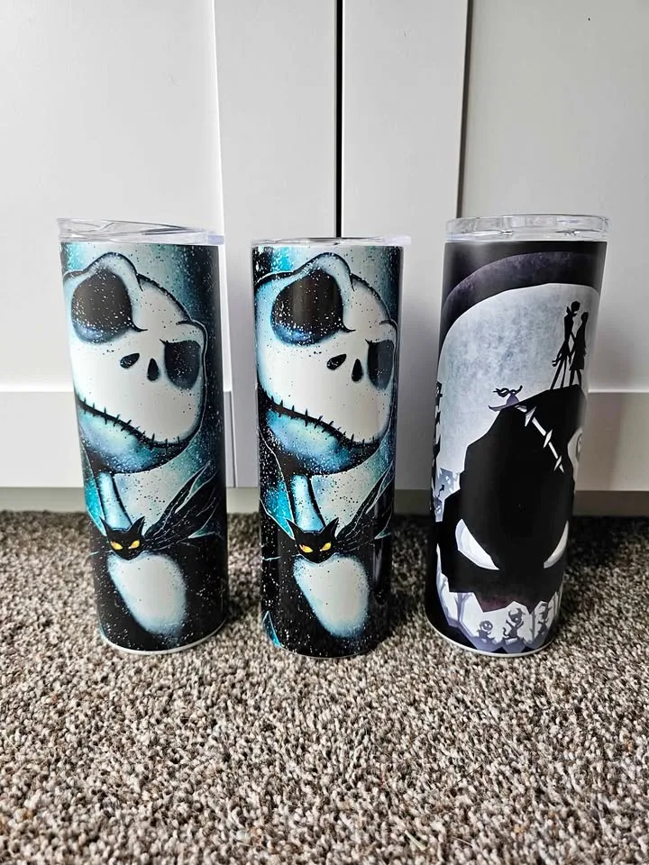 Glow in the Dark Nightmare Before Christmas Tumblers thumbnail