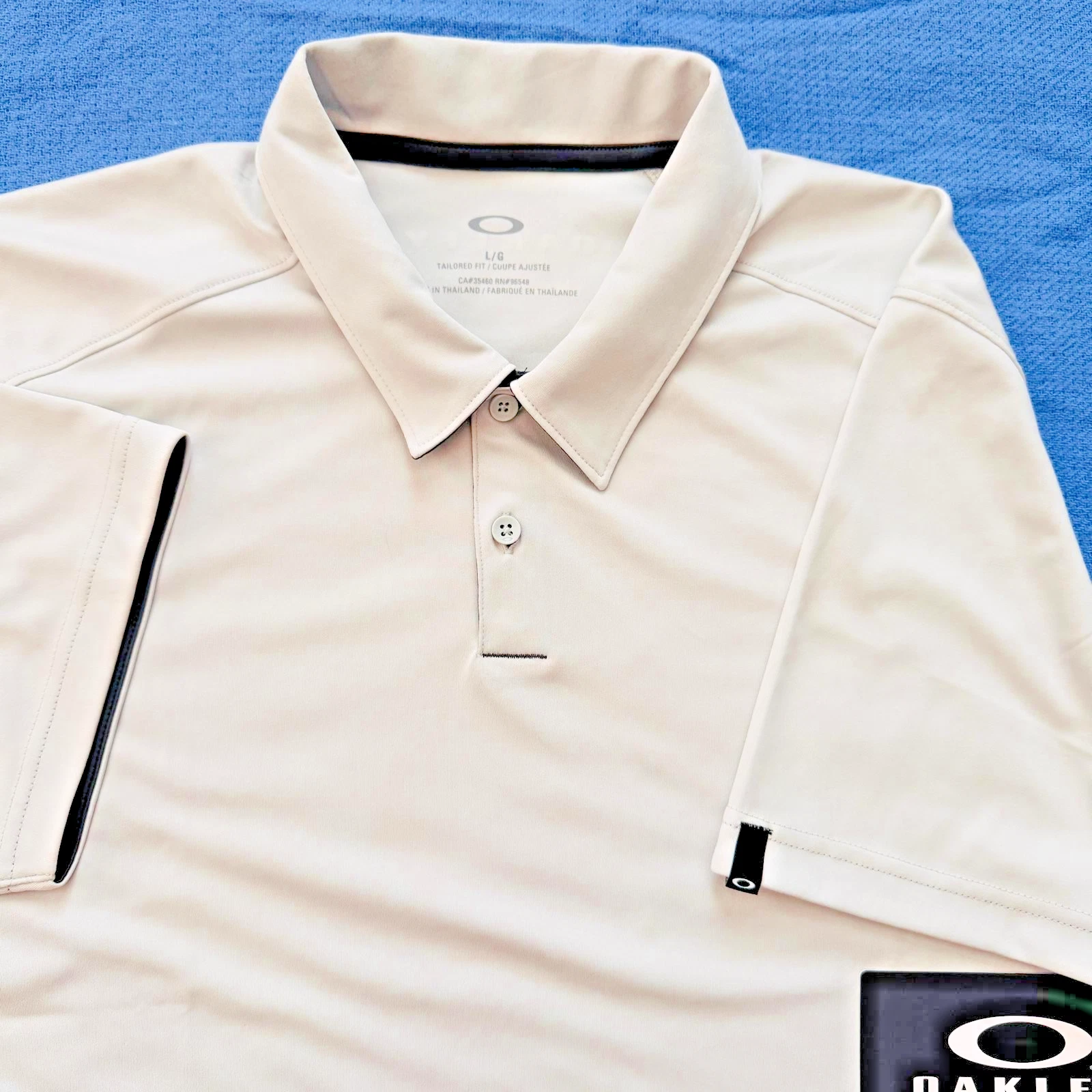 OAKLEY Golf Polo Shirt Mens Large White Performance O-Hydrolix - photo 5
