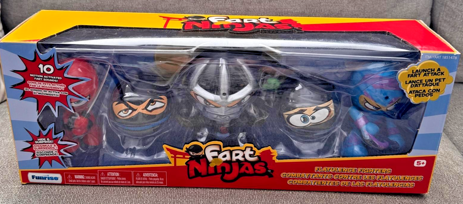 Funrise Fart Ninjas Flatulence Fighters Pack Motion Activated 10