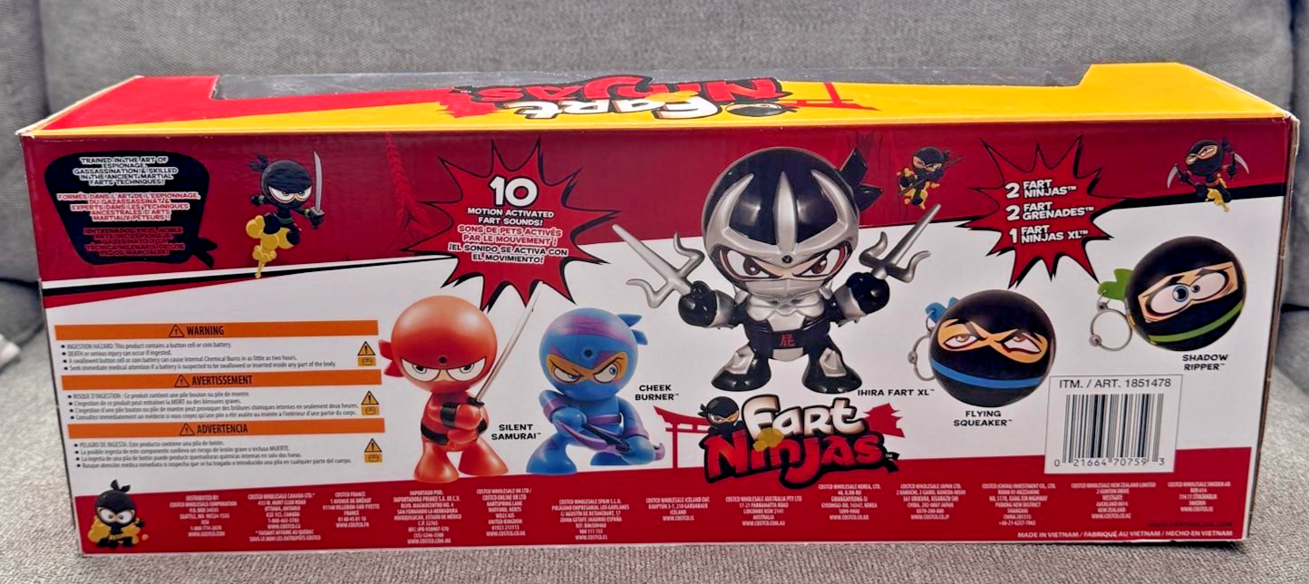 Funrise Fart Ninjas Flatulence Fighters Pack Motion Activated 10 - photo 2