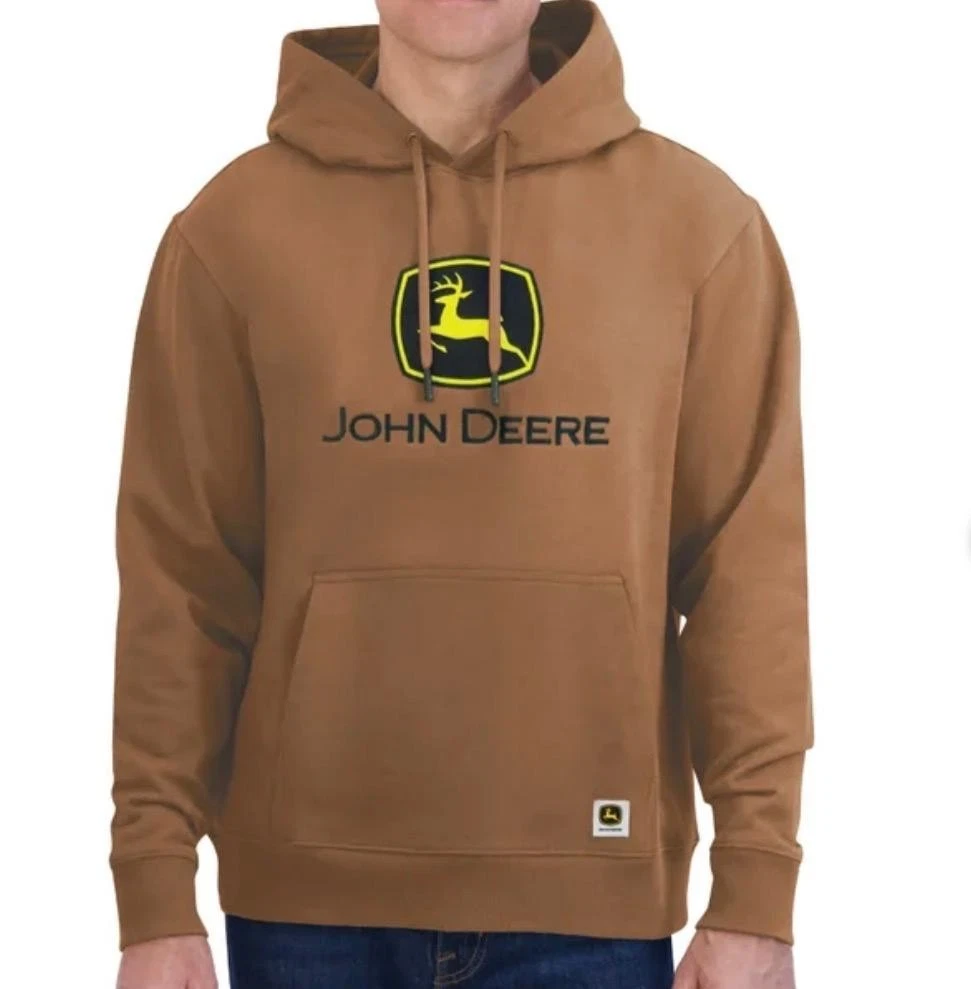 John Deere Men's Fleece Embroidered Hoodie - New - photo 5