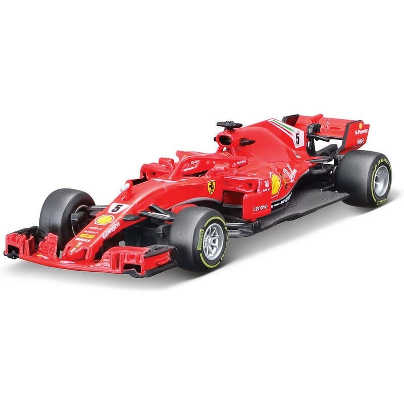 Bburago Ferrari F1 1:43 Diecast 6 Cars Set Leclerc Sainz Alonso - photo 3