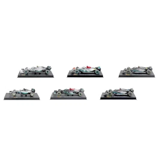 Bburago Mercedes AMG Petronas F1 1:43 Diecast 6 Cars Set - photo 4