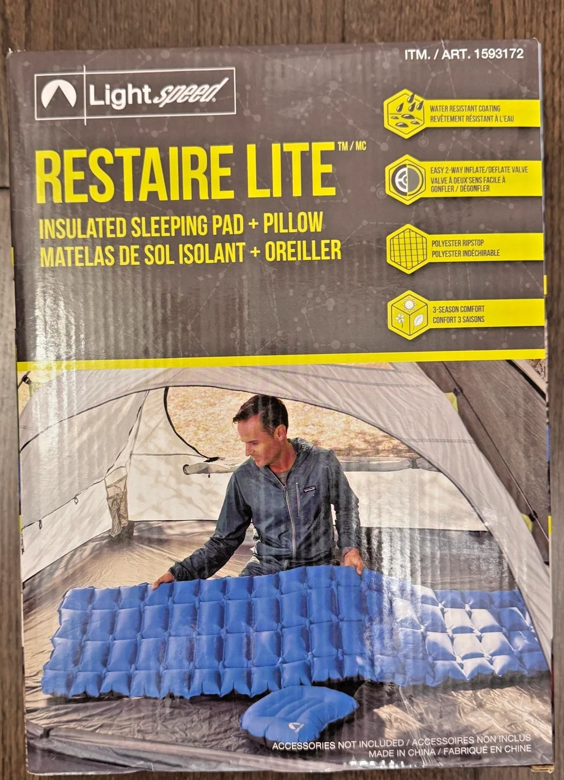 LightSpeed Restaire Lite Sleeping Pad + Pillow - New