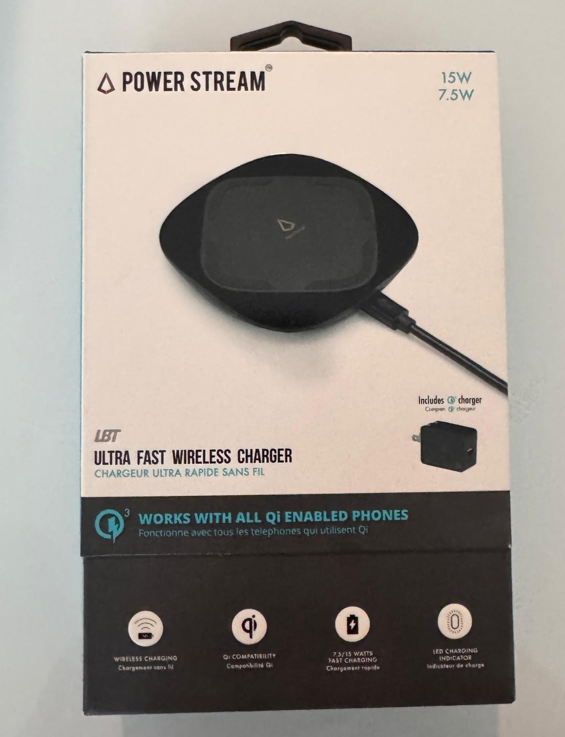 LBT Power Stream Ultra-Fast 15W Wireless Charger Pad