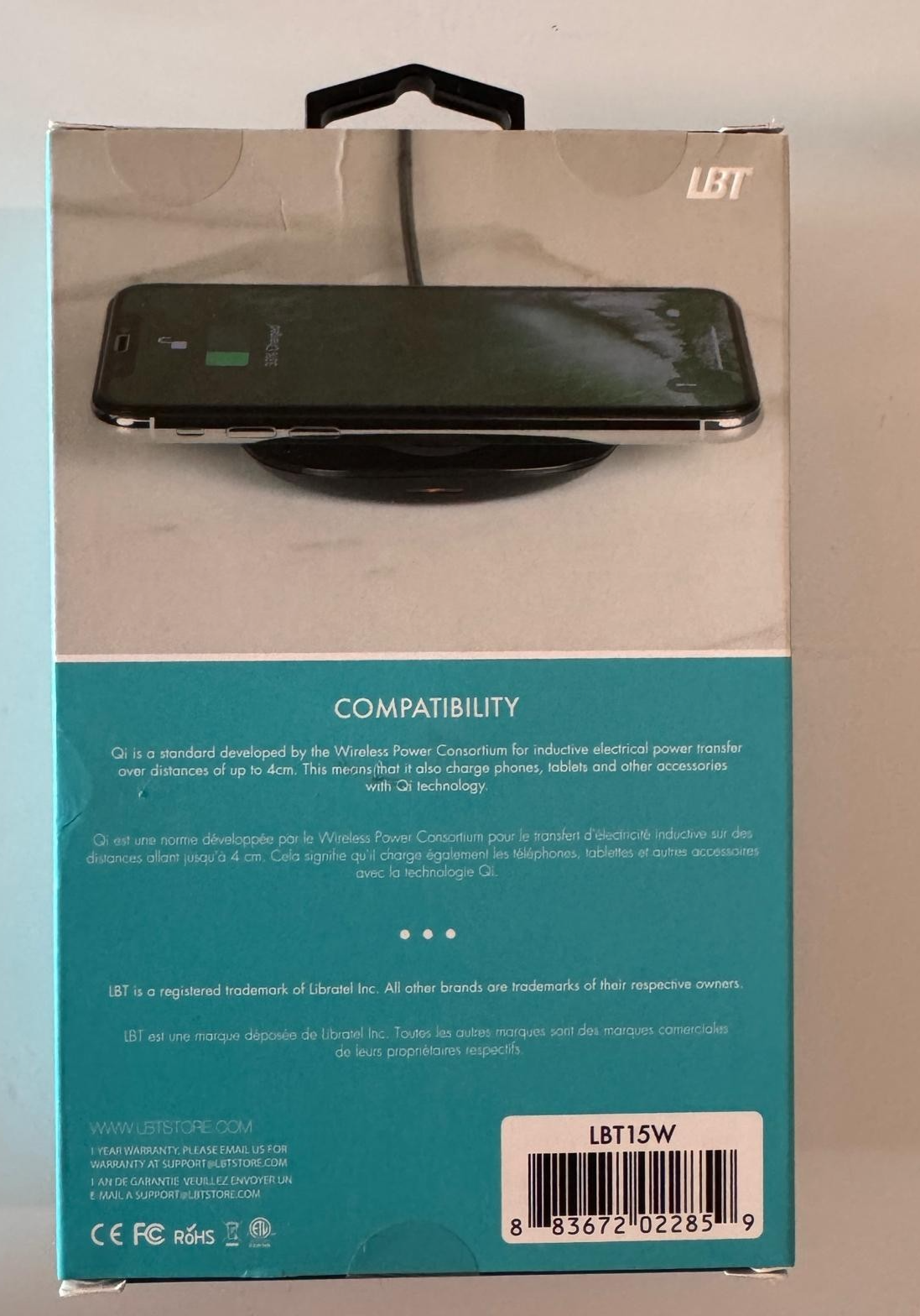 LBT Power Stream Ultra-Fast 15W Wireless Charger Pad - photo 3