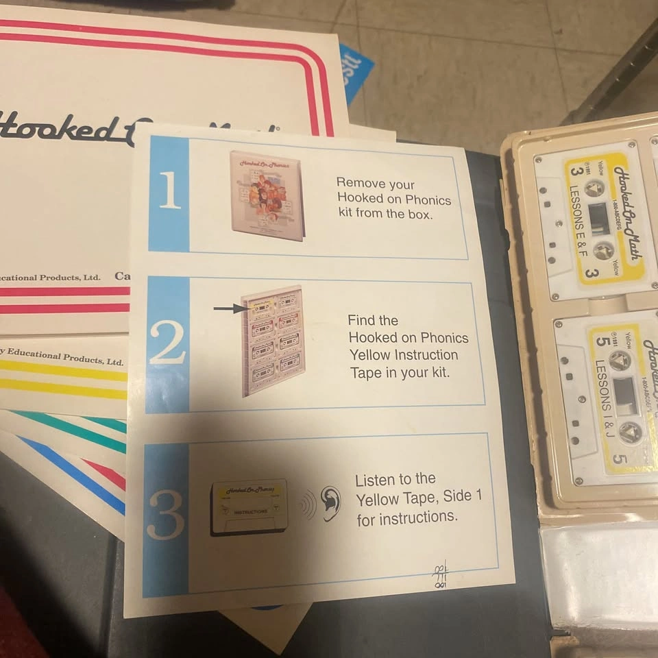 Hooked On Math Educational Products Cassette Tapes Books 1988 - photo 5