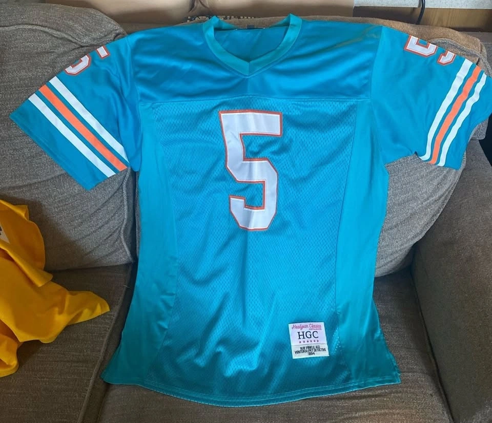 Headgear Classics Ray Finkle #5 Ace Ventura Football Jersey