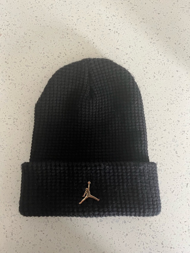 Black/Gold Jordan Beanie