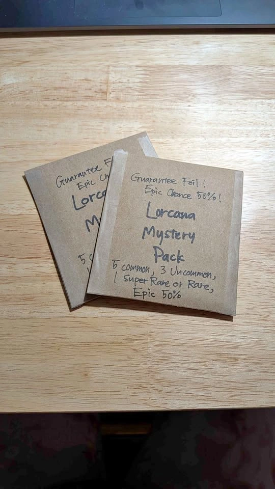 Disney Lorcana Mystery Pack - Guaranteed Foil & 50% Epic Chance!