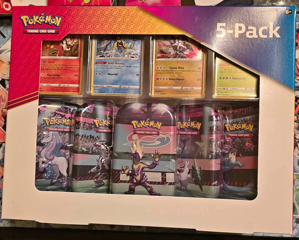 Sealed pokemon Costco tins