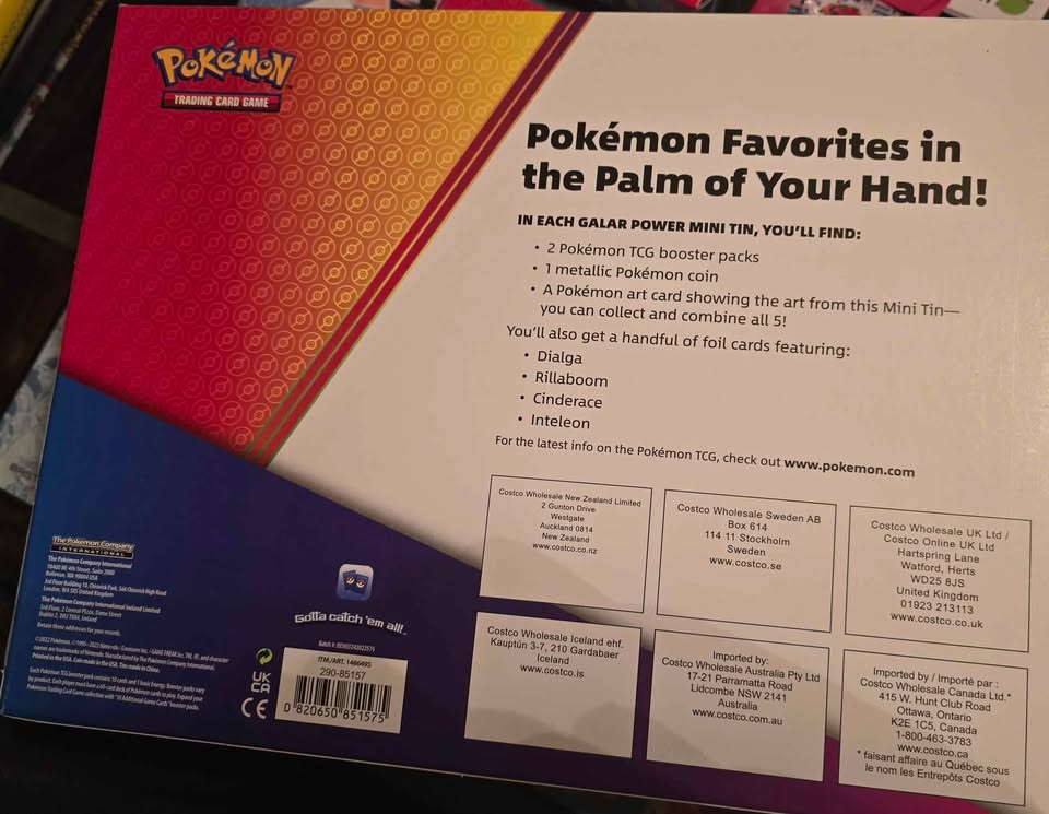 Sealed pokemon Costco tins - photo 2