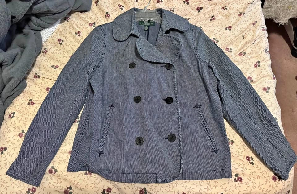 Lauren Jeans Co. Ralph Lauren Double-Breasted Jacket - Size L
