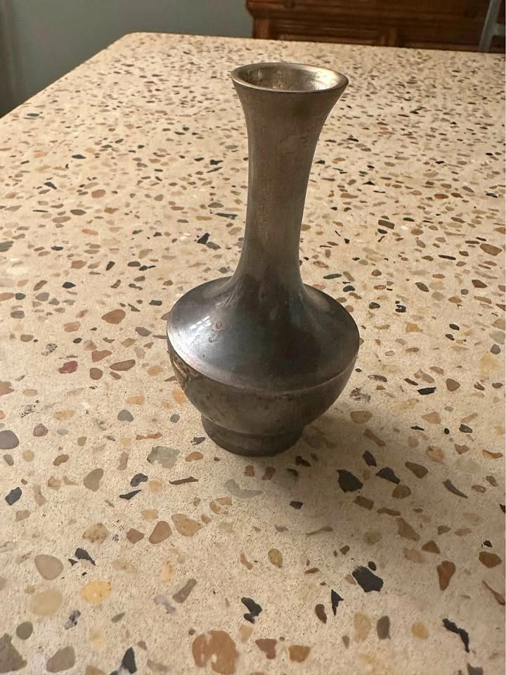 Vintage Metal Bud Vase
