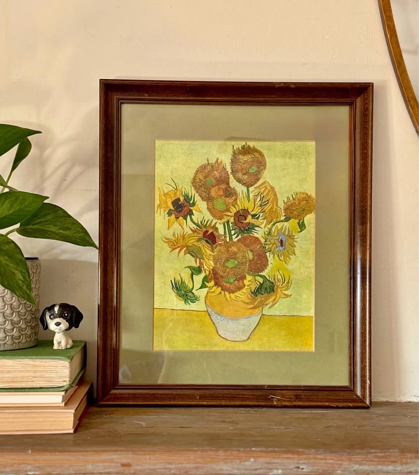 Vintage Van Gogh Sunflowers - Custom Framed Eaton’s Toronto