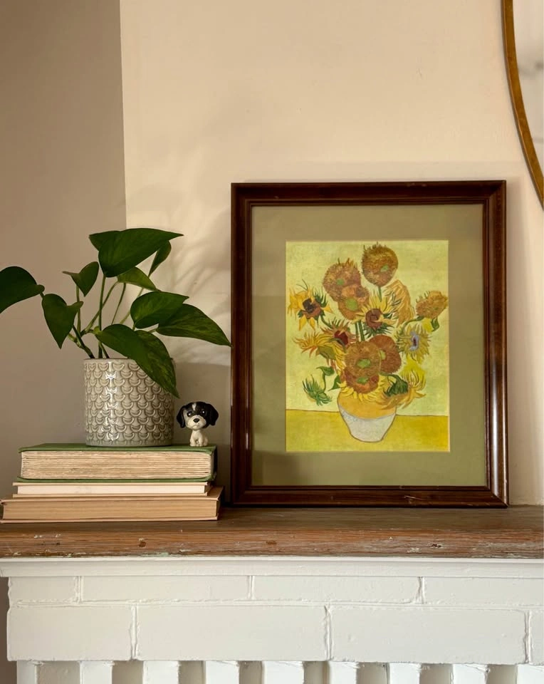 Vintage Van Gogh Sunflowers - Custom Framed Eaton’s Toronto - photo 2