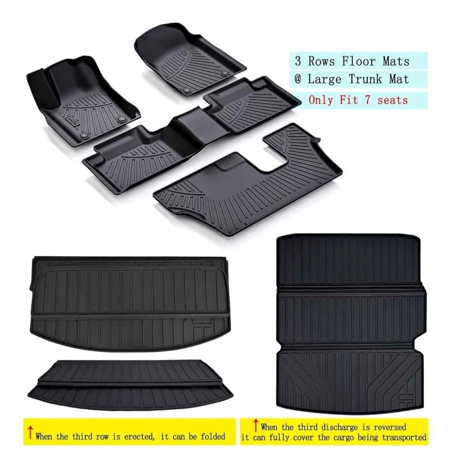 2016-2026 Dodge Durango Floor Mats + Trunk Mat (7 Seat)