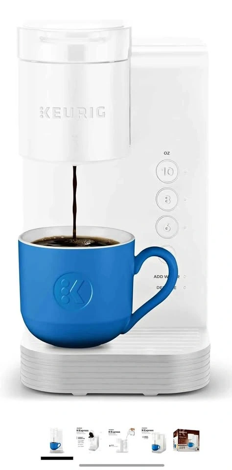 Keurig K-Express Essentials Coffee Maker (Cloud White)