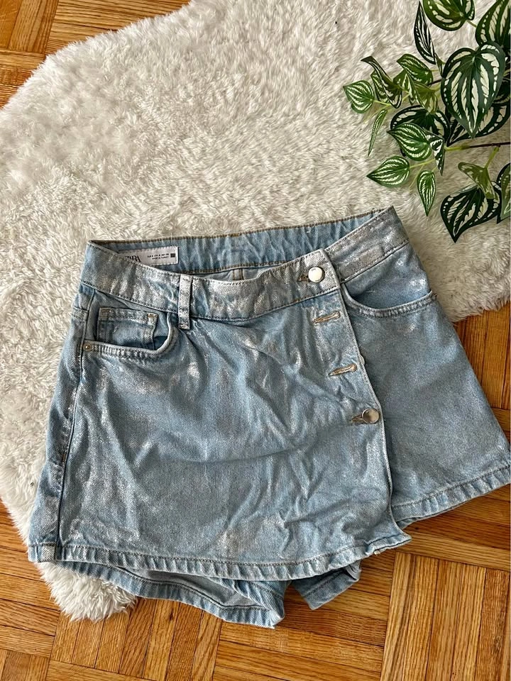 Zara Jeans Skort Brand New S/36