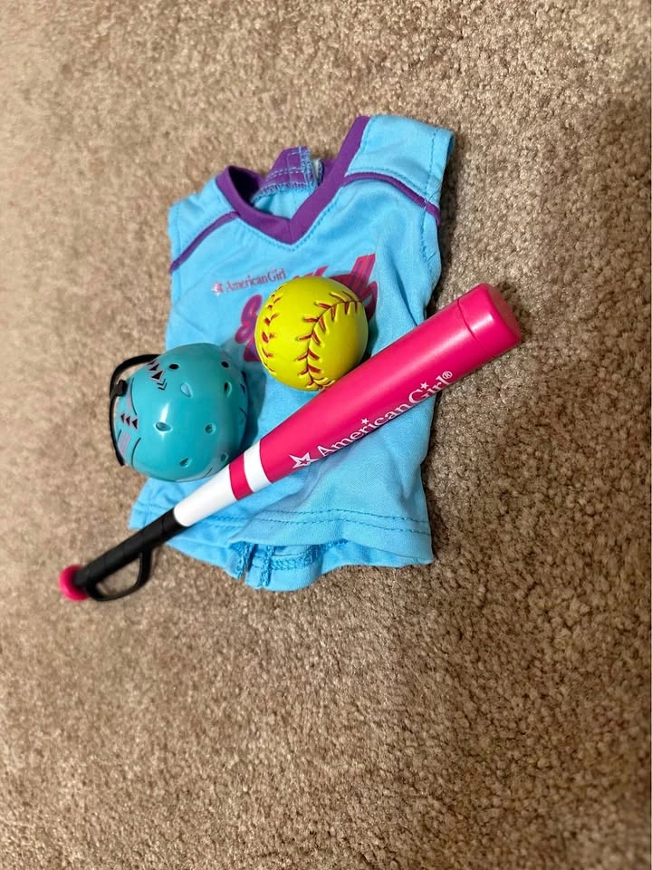 American Girl Doll Softball Set