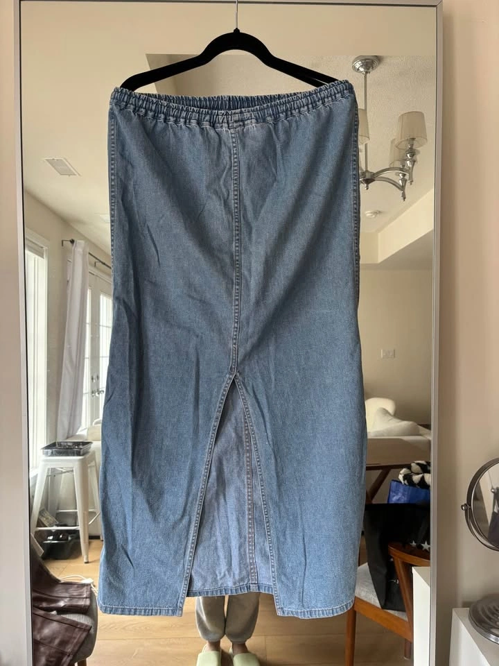 Maternity Denim Maxi Skirt - photo 2