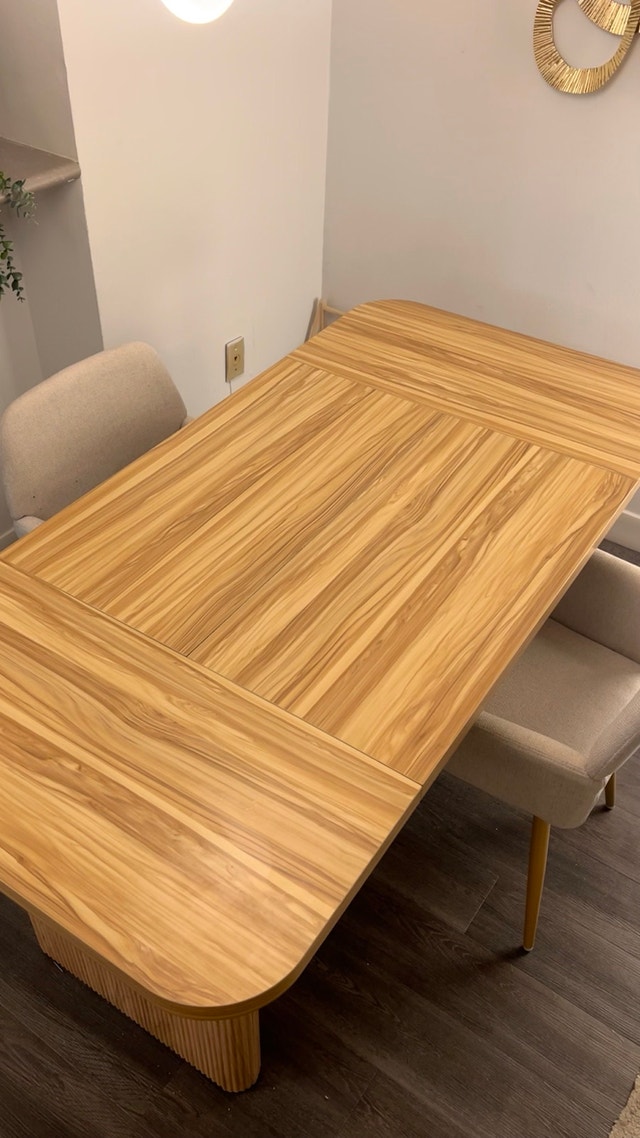 Modern wooden dining table - Excellent condition, No scratches - photo 4