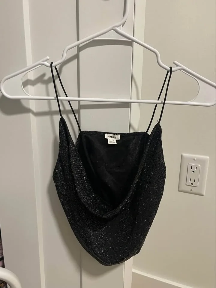 GARAGE Sparkly Cowl neck top - photo 2