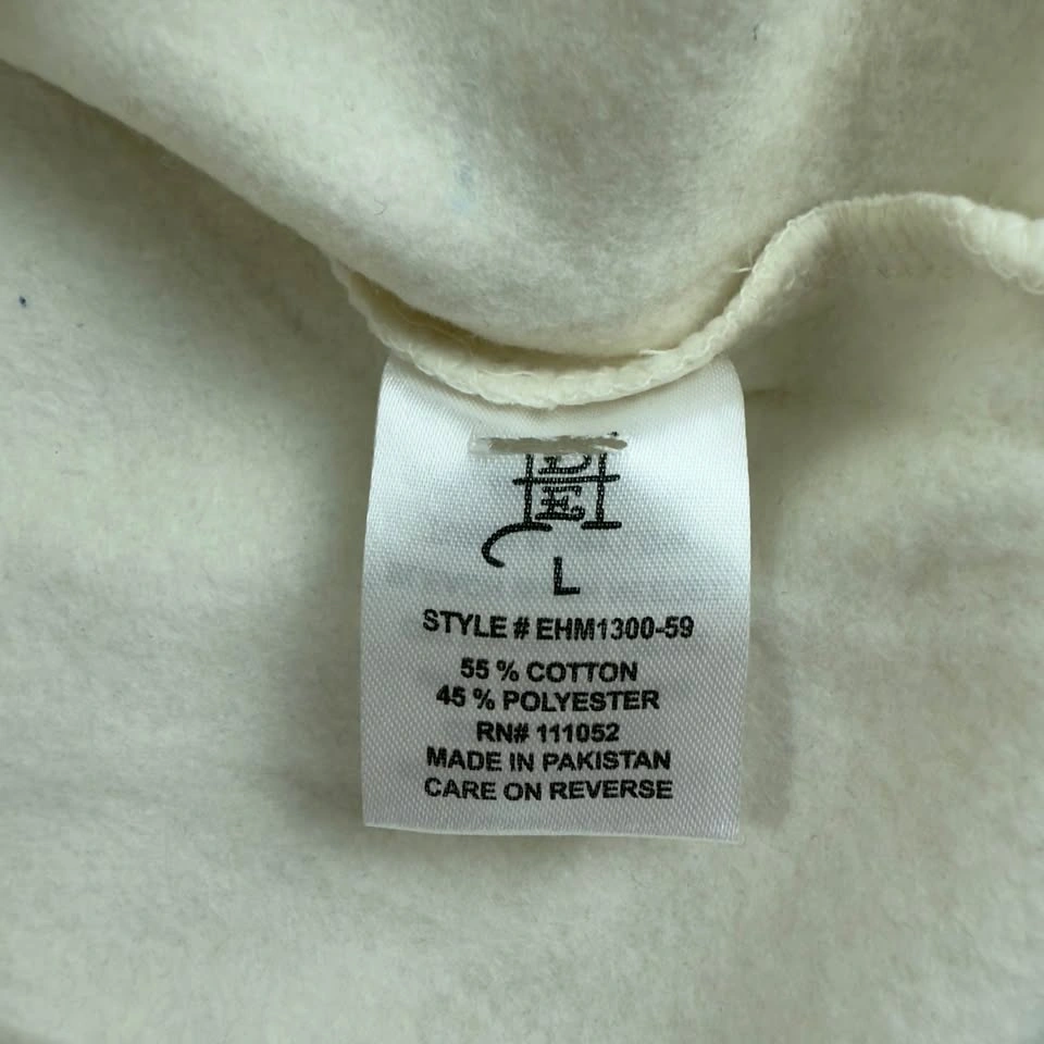 Vintage Ed Hardy Cream Fleeced Hoodie - Men's Large - photo 3