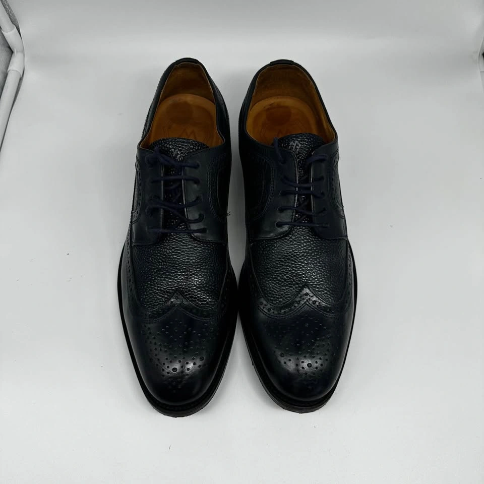 Paradigma Shoemakers Men's Black Leather Wingtip Oxford Shoes Si - photo 2