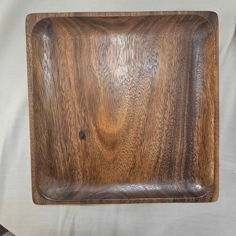 Set of 2 Wooden Serving Platters - photo 2