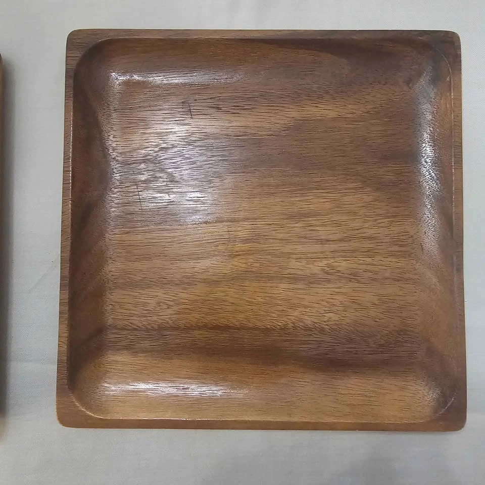 Set of 2 Wooden Serving Platters - photo 3