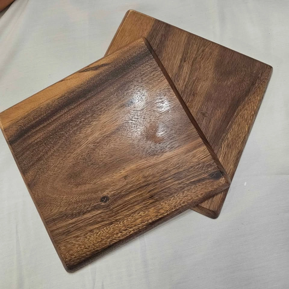 Set of 2 Wooden Serving Platters - photo 5