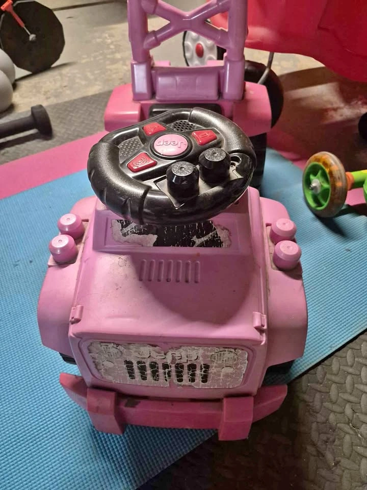Pink Jeep Toddler Ride-On Toy