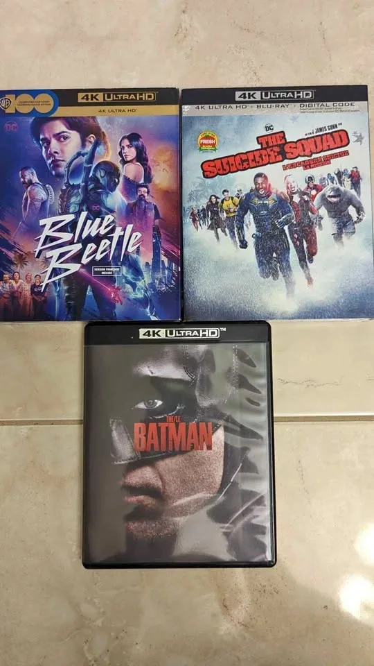 4K UHD DC Movies (The Batman, Blue Beetle, The Suicide Squad)