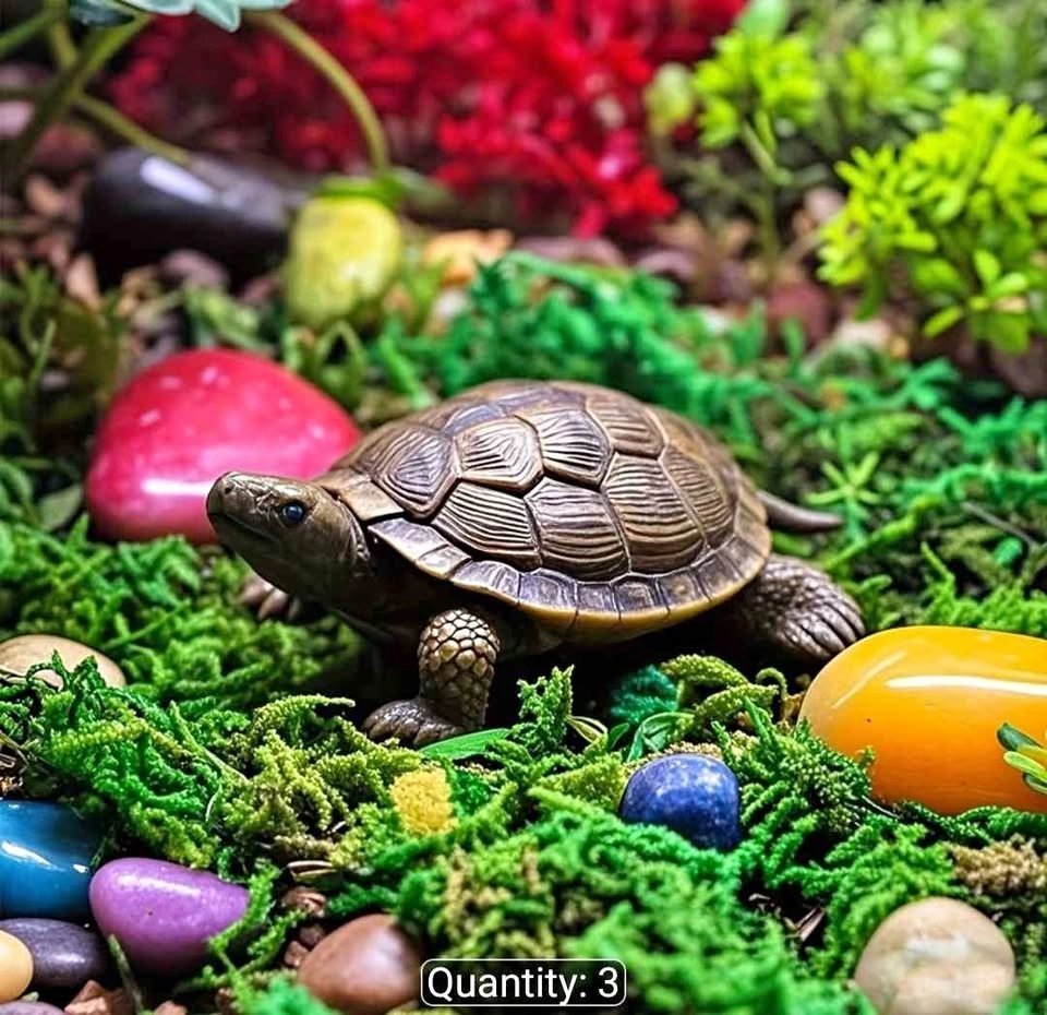 Realistic Turtle Statue - Resin Animal Ornament